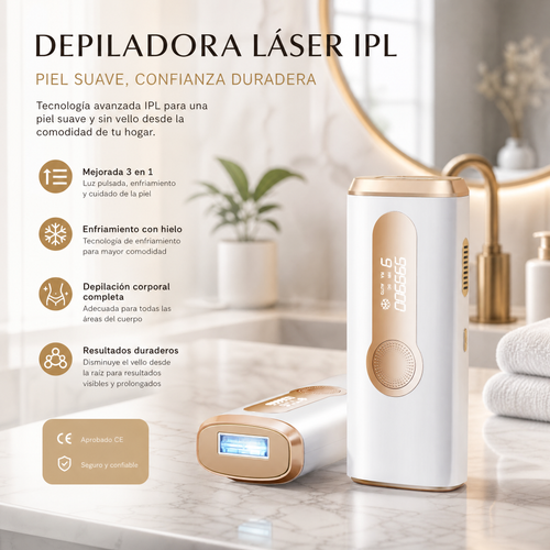 Equipo IPL Tersua — Depilación de luz pulsada en casa