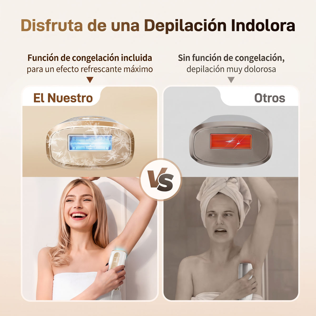 Equipo IPL Tersua — Depilación de luz pulsada en casa
