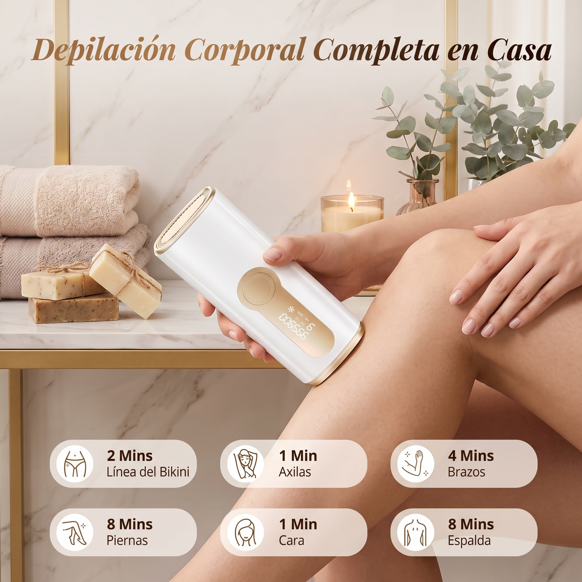 Equipo IPL Tersua — Depilación de luz pulsada en casa